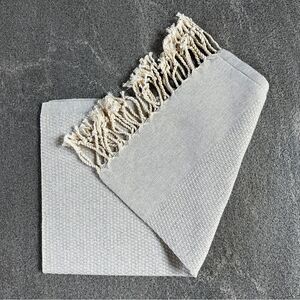 NEW Turkish Peshkir Kitchen Dish Tea Hand Towel Peshtemal 100% Cotton Light Gray